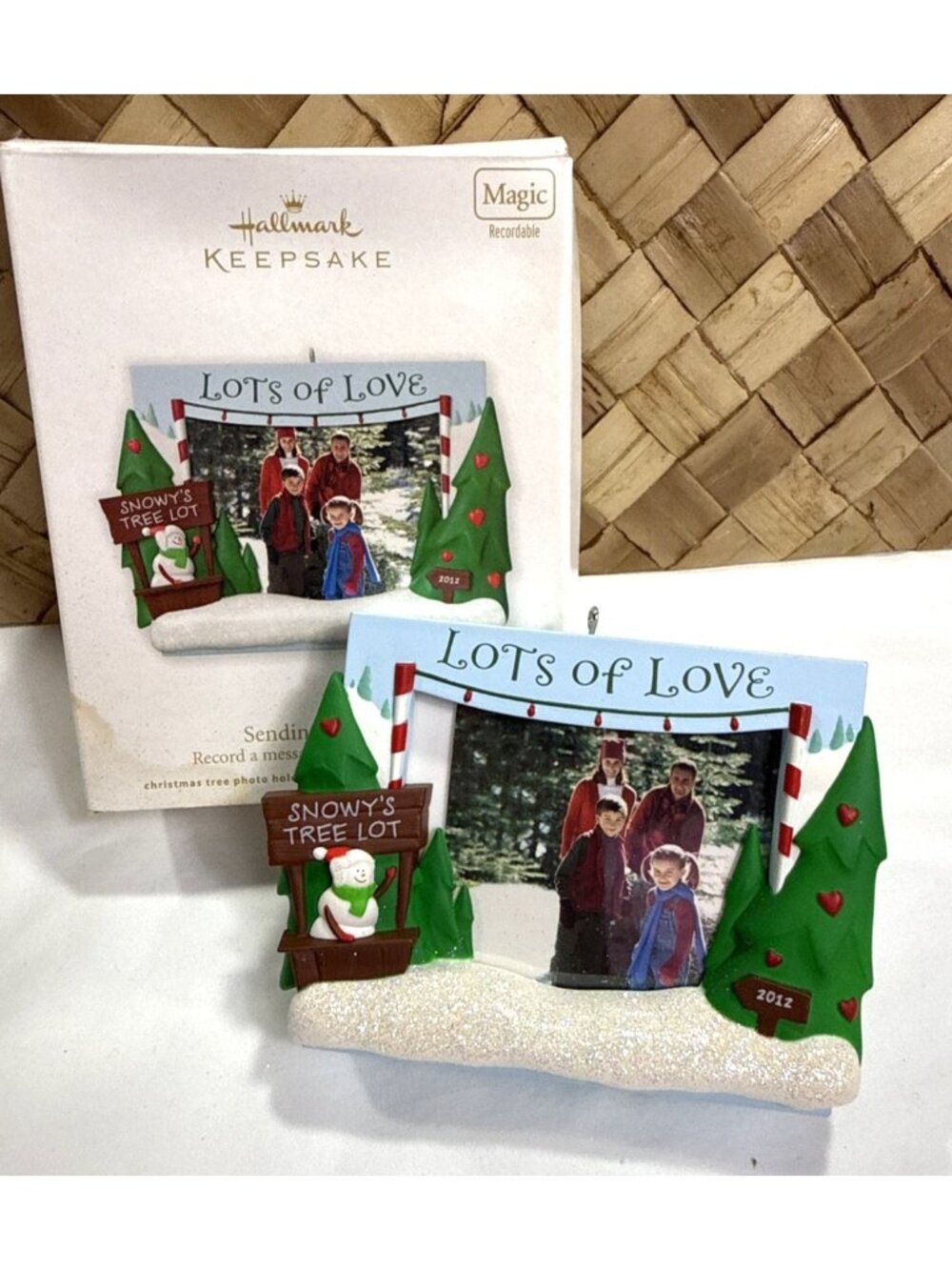 Hallmark Sending You Love Recordable Christmas Ornament New Keepsake Picture